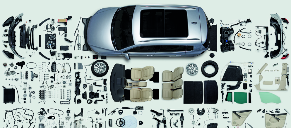 Verschiedene Autofahrer Teile